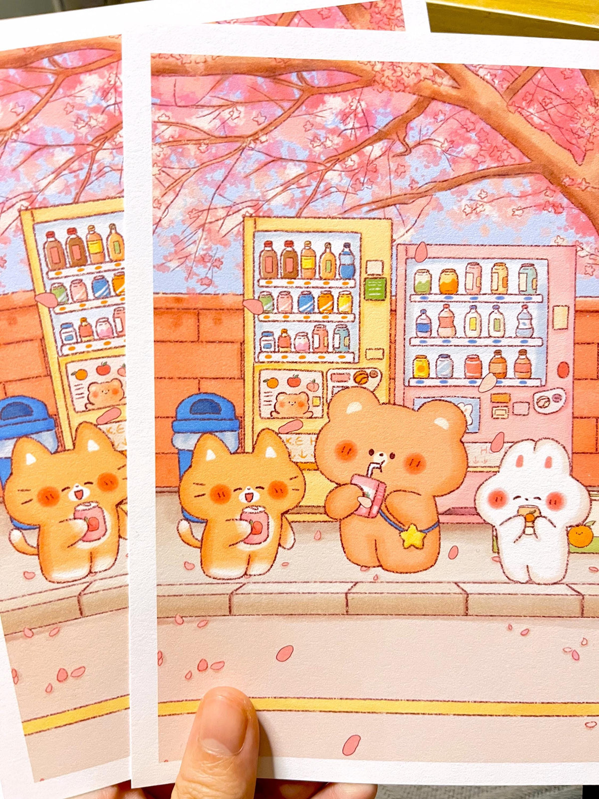 Vending Machine Friends Small Art Print (5x7 in)