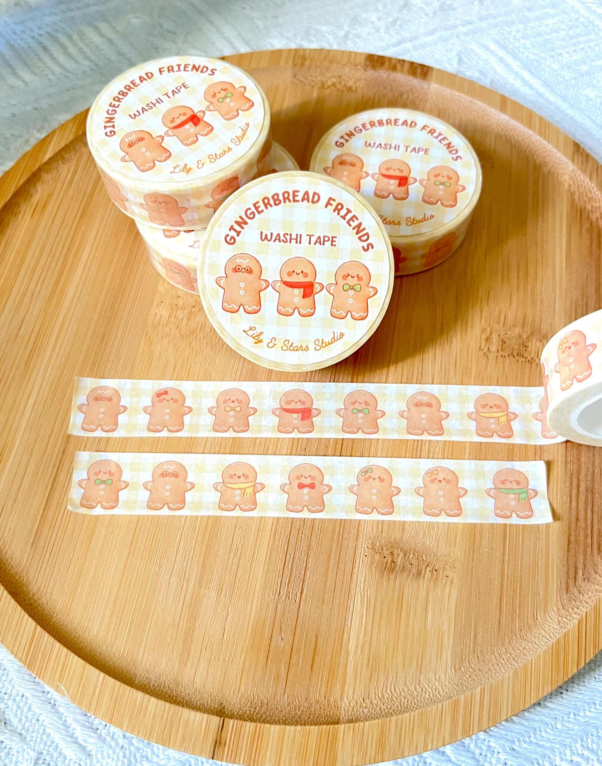Gingerbread Cookies Christmas Washi Tape (15mm x 10m)