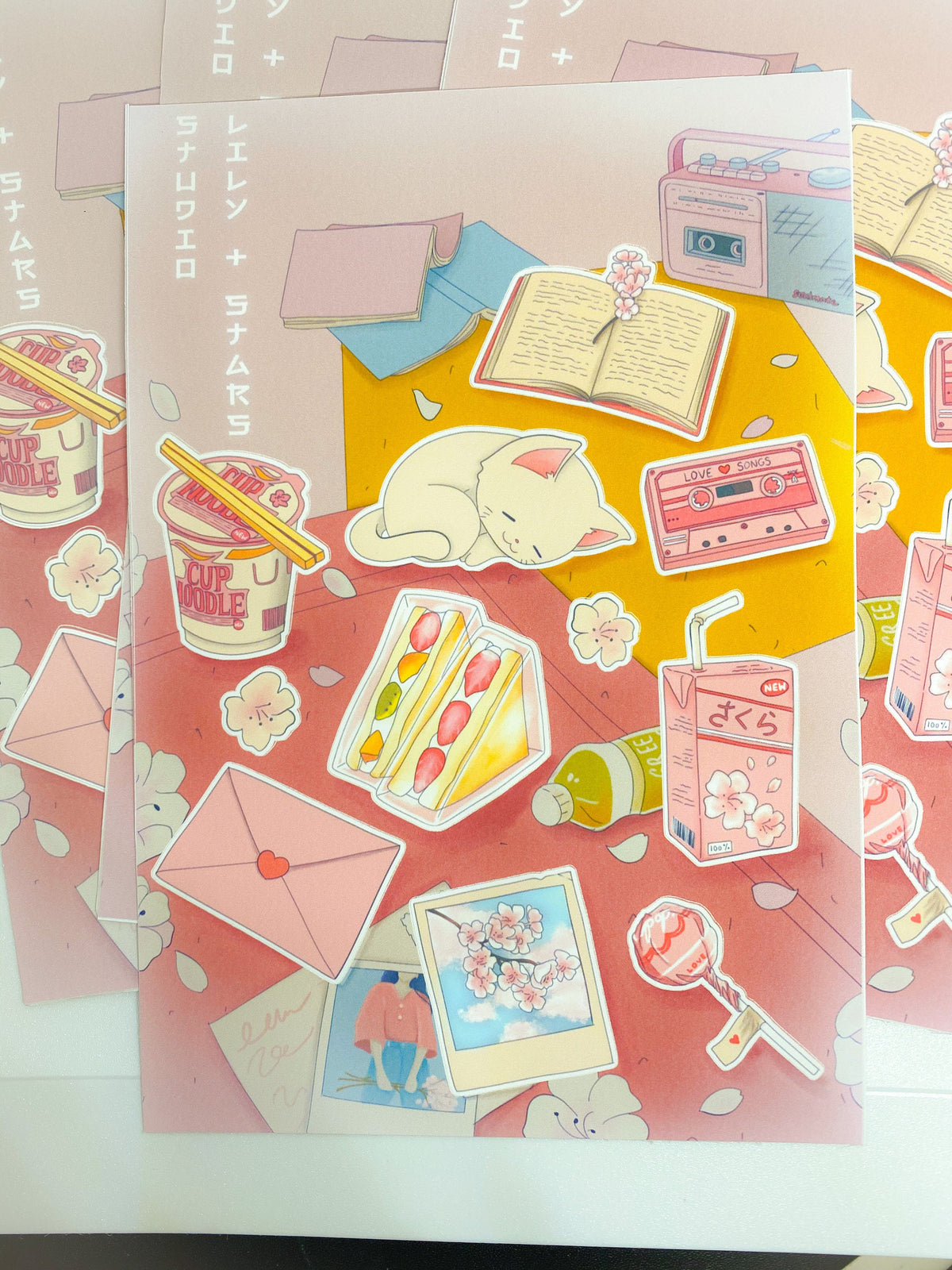 Hanami Sticker Sheet • Cherry Blossom Picnic Stickers