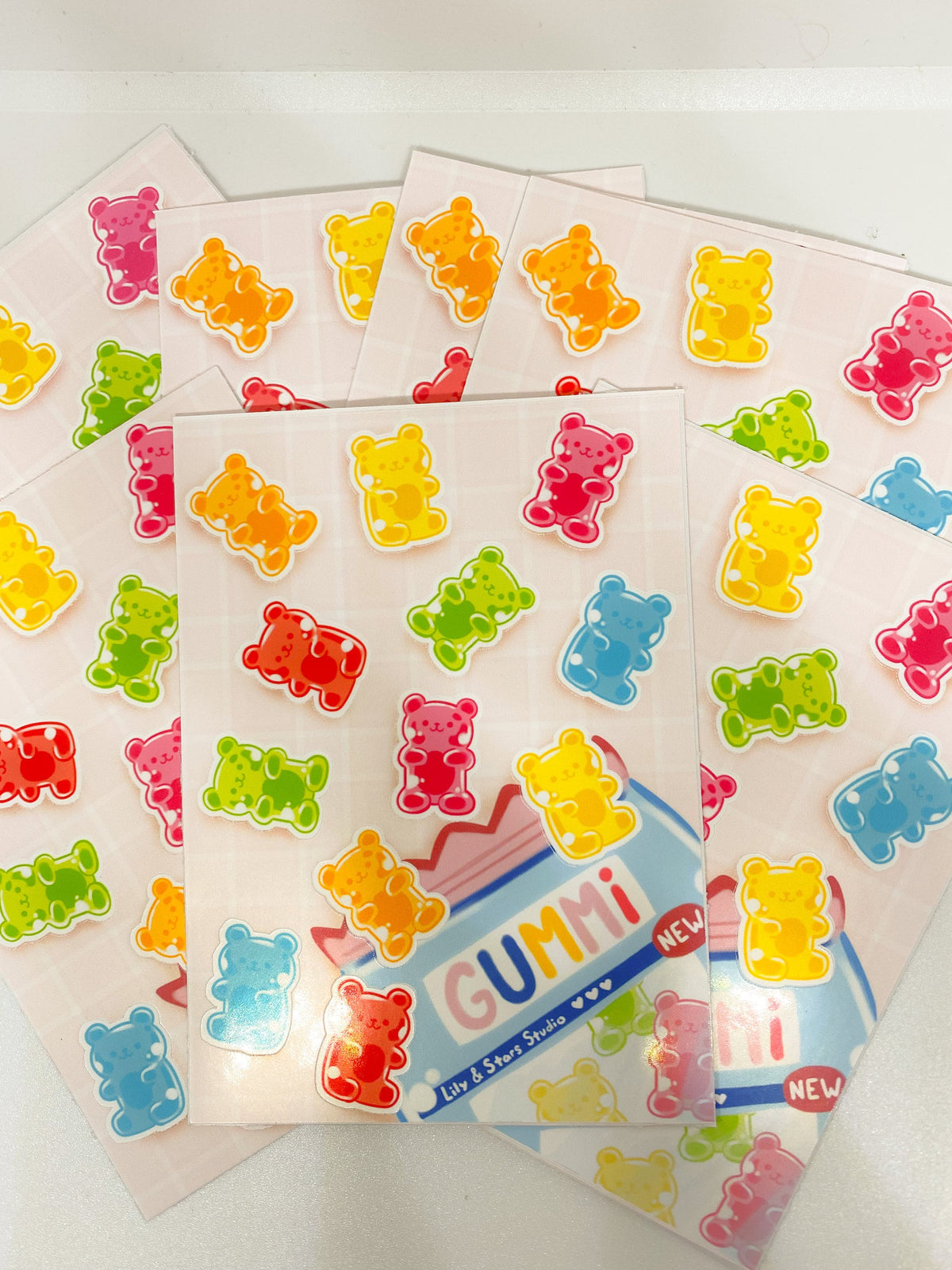 Gummy Bear Glossy Sticker Sheet