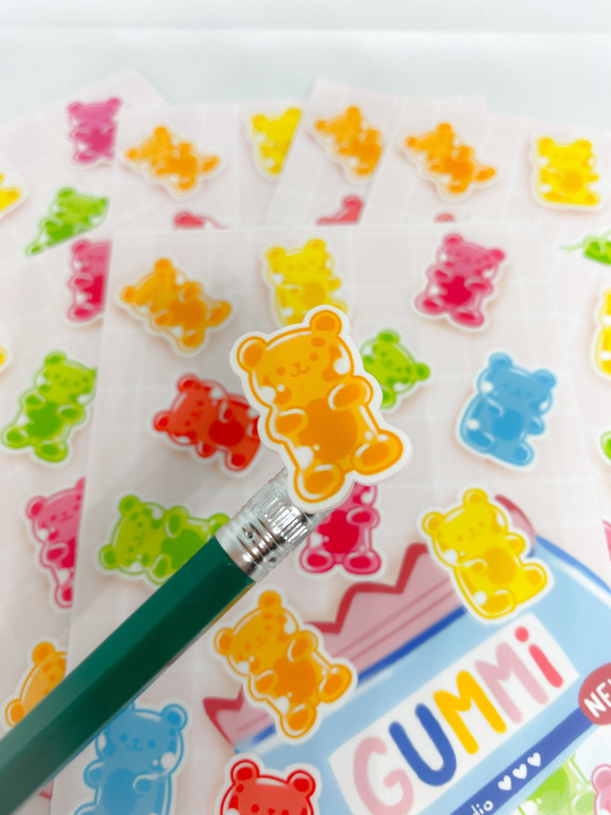 Gummy Bear Glossy Sticker Sheet