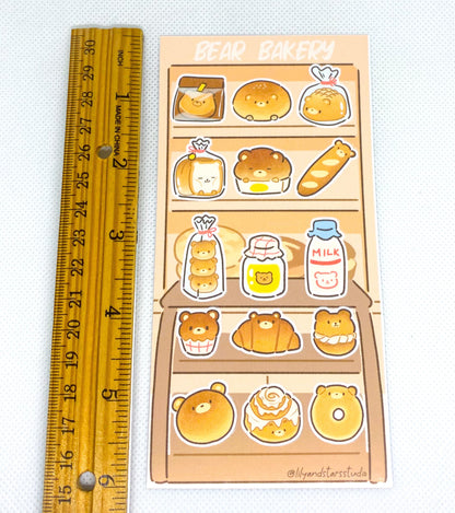Bear Bakery Glossy Sticker Sheet