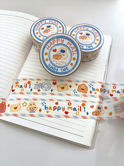 Happy Mail Washi Tape • Scrapbooking Tape (20mm x 10m)
