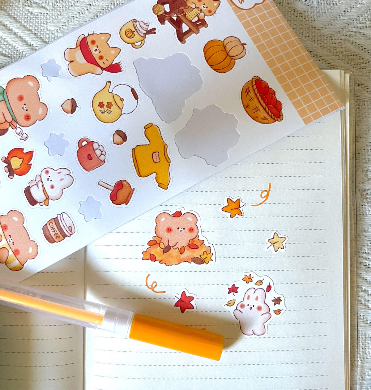 Fall Friends Matte Sticker Sheet