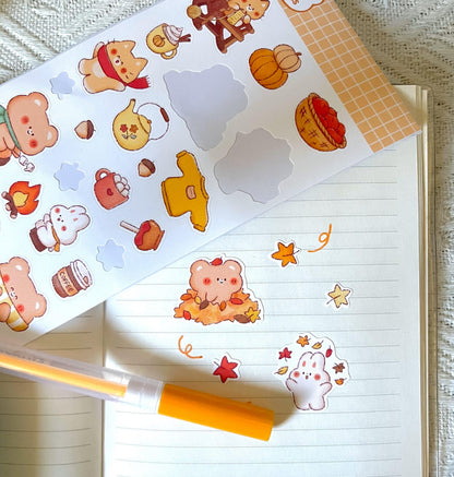 Fall Friends Matte Sticker Sheet