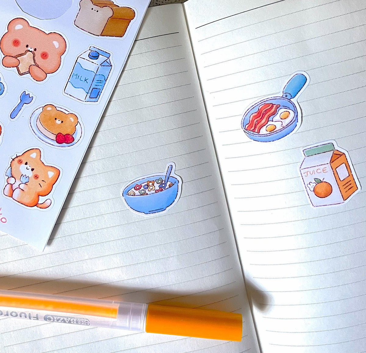 Breakfast Friends Sticker Sheet