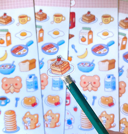 Breakfast Friends Sticker Sheet