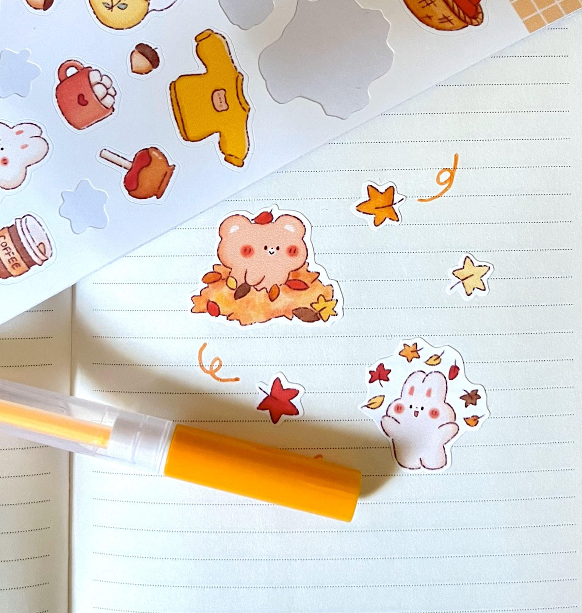 Fall Friends Matte Sticker Sheet