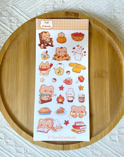 Fall Friends Matte Sticker Sheet