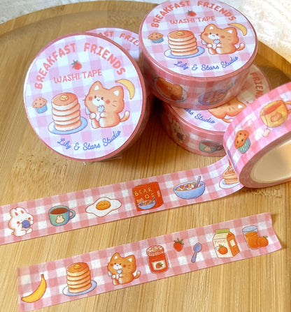 Breakfast Friends Washi Tape (15mm x 10m)