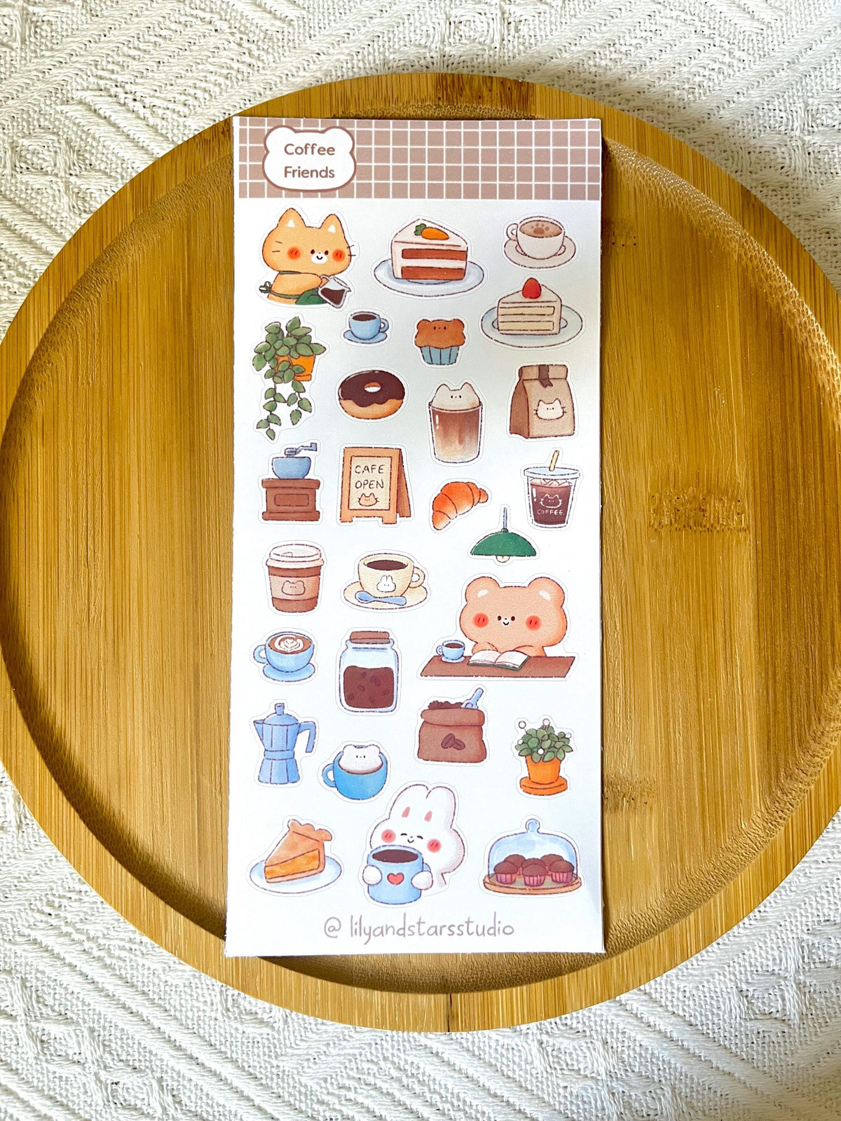 Coffee Friends Sticker Sheet