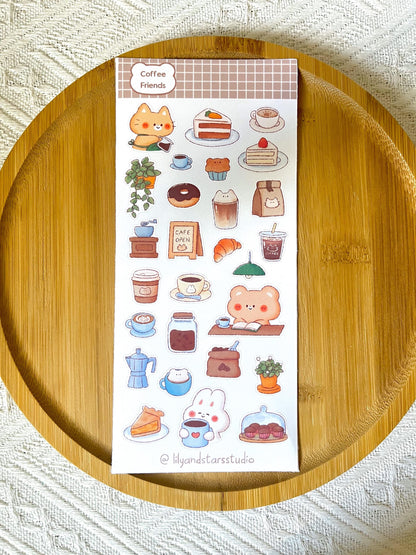 Coffee Friends Sticker Sheet