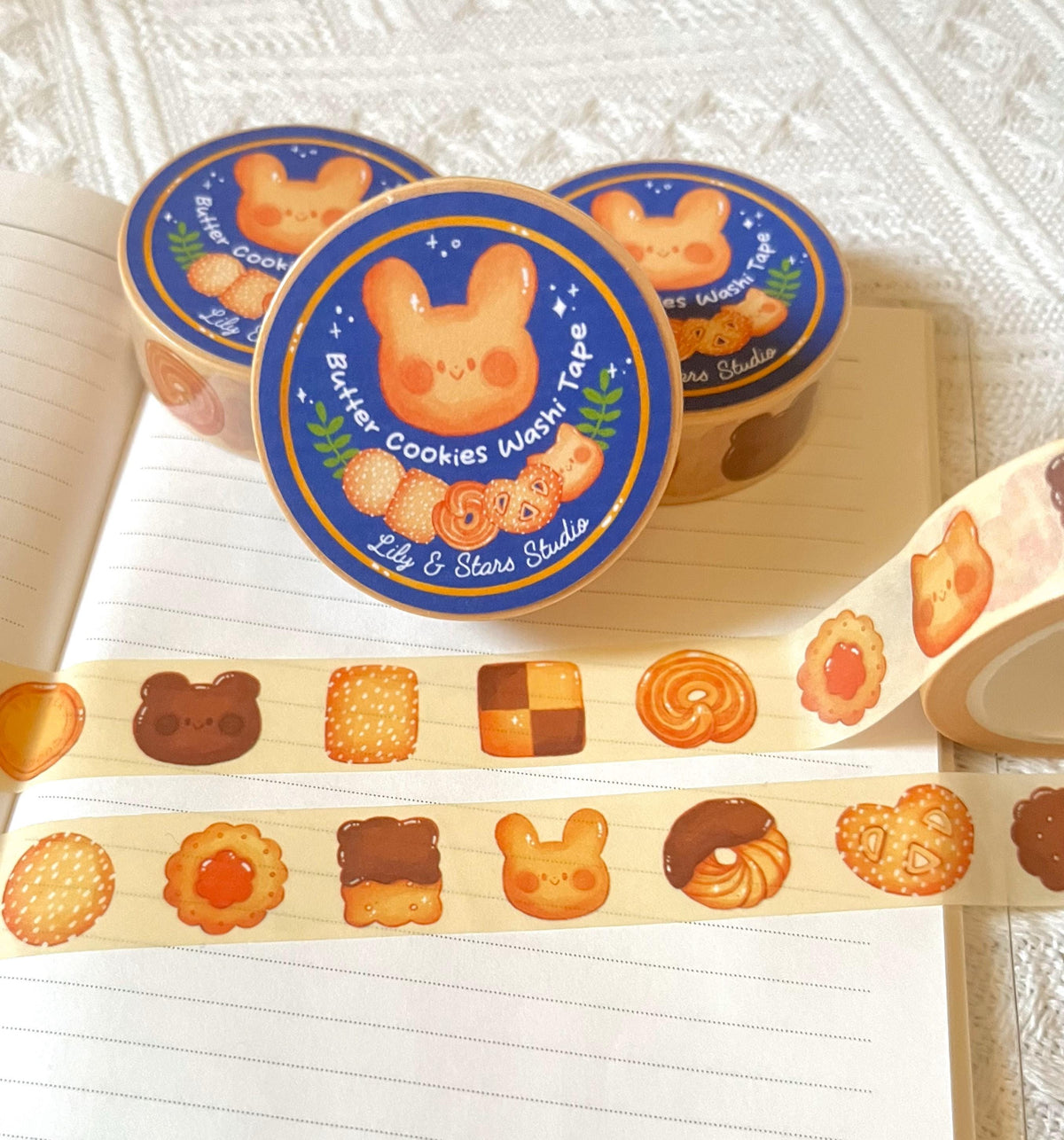 Butter Cookies Washi Tape (15mm x 10m)