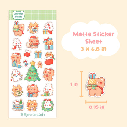 Christmas Friends Sticker Sheet