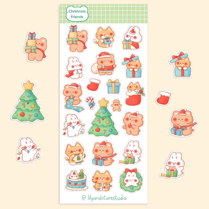 Christmas Friends Sticker Sheet