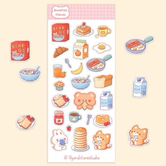 Breakfast Friends Sticker Sheet