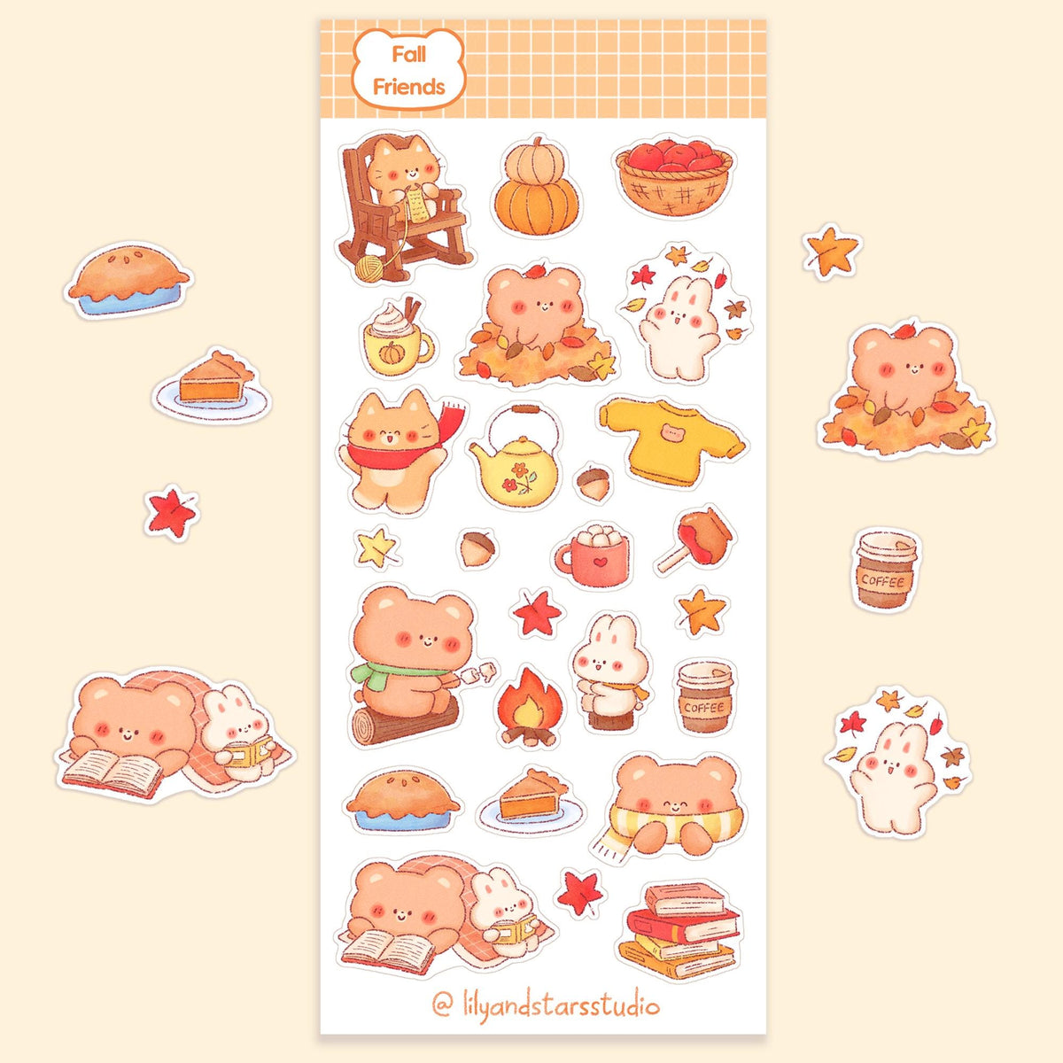 Fall Friends Matte Sticker Sheet