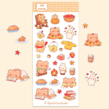 Fall Friends Matte Sticker Sheet