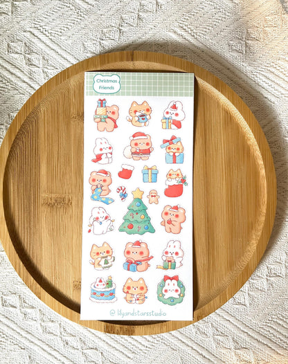 Christmas Friends Sticker Sheet