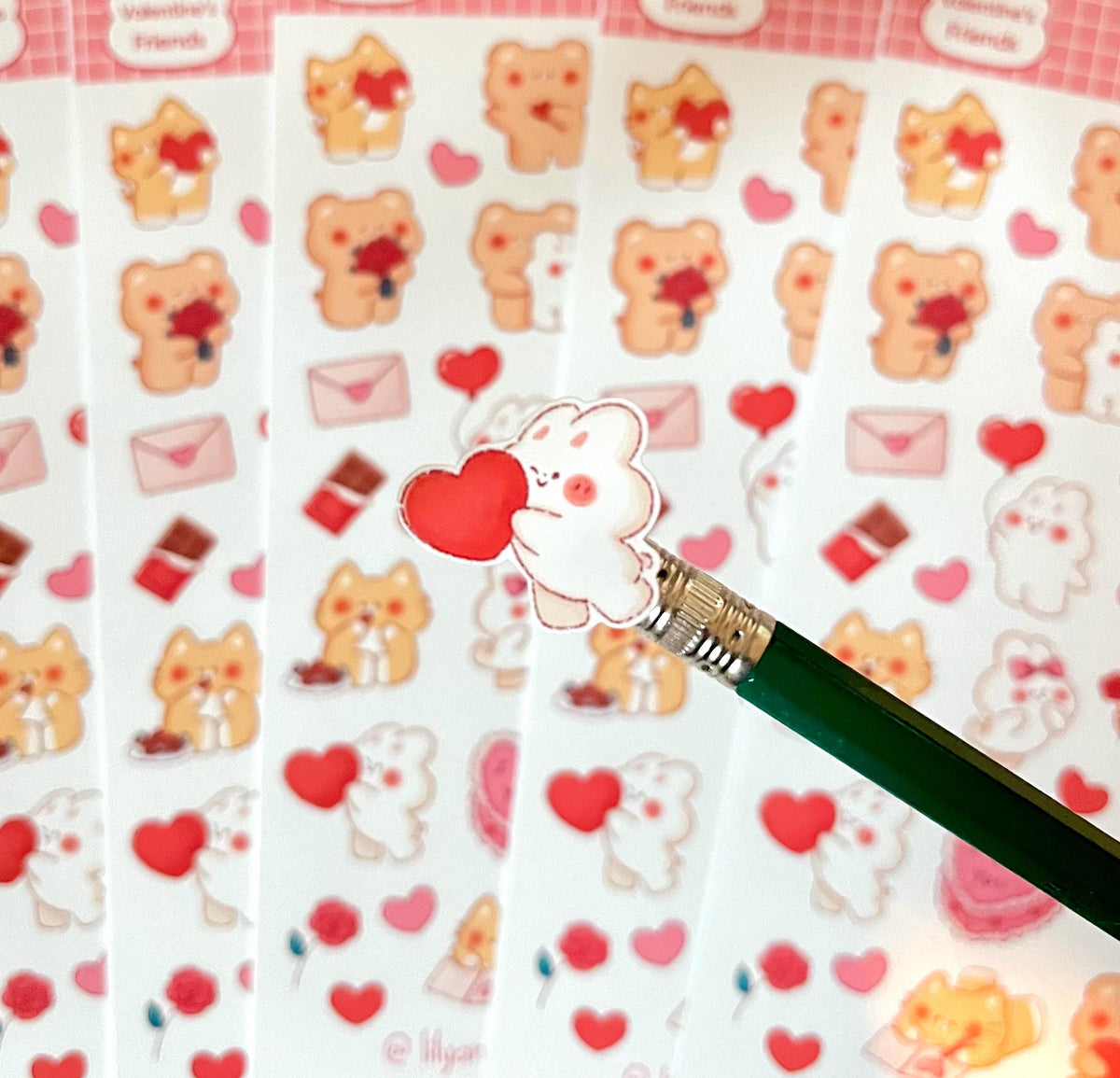 Valentine's Day Friends Sticker Sheet