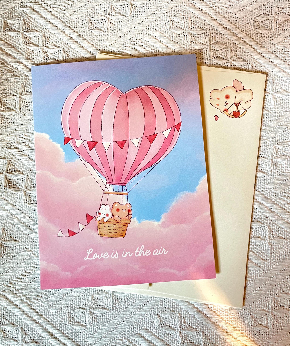 Love is in the Air Valentine's Day Card (4.25x5.5 in)