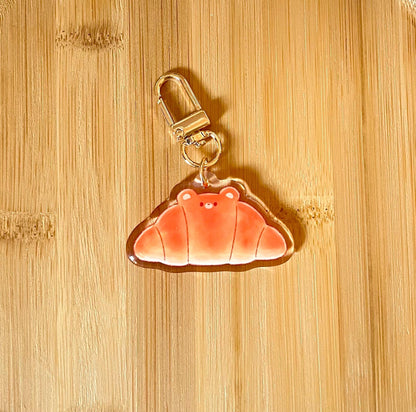 Bear Bread Acrylic Keychain
