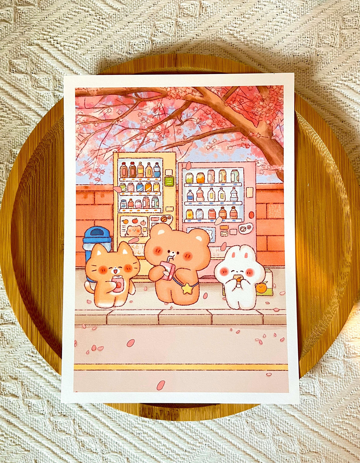 Vending Machine Friends Small Art Print (5x7 in)