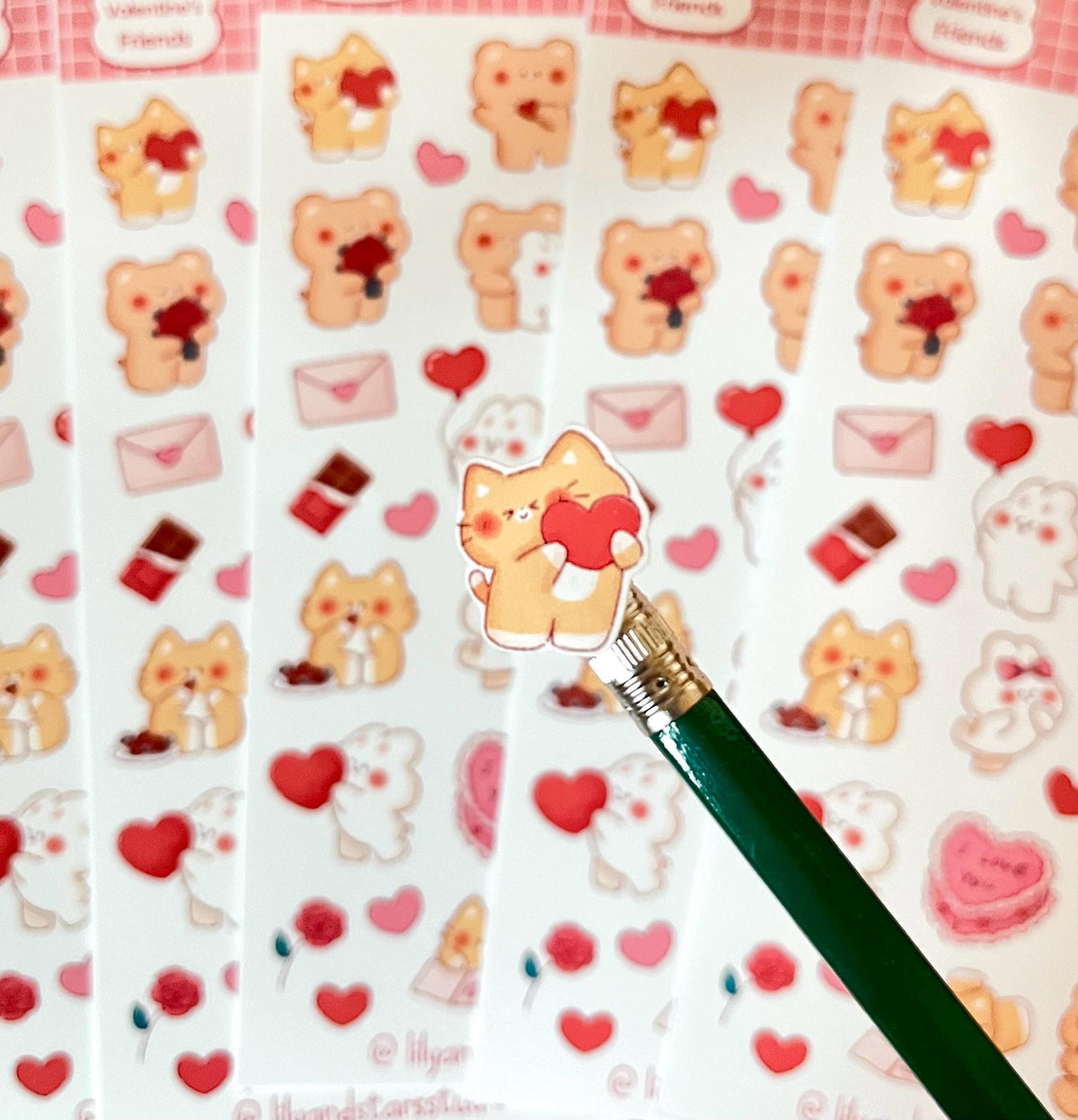 Valentine's Day Friends Sticker Sheet