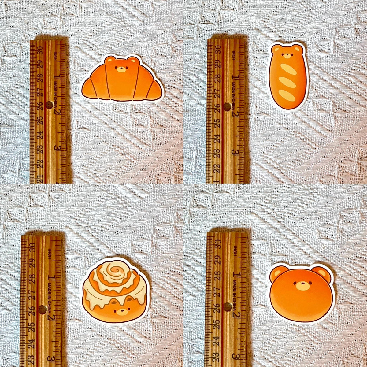 Bear Bread Matte Sticker