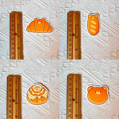 Bear Bread Matte Sticker