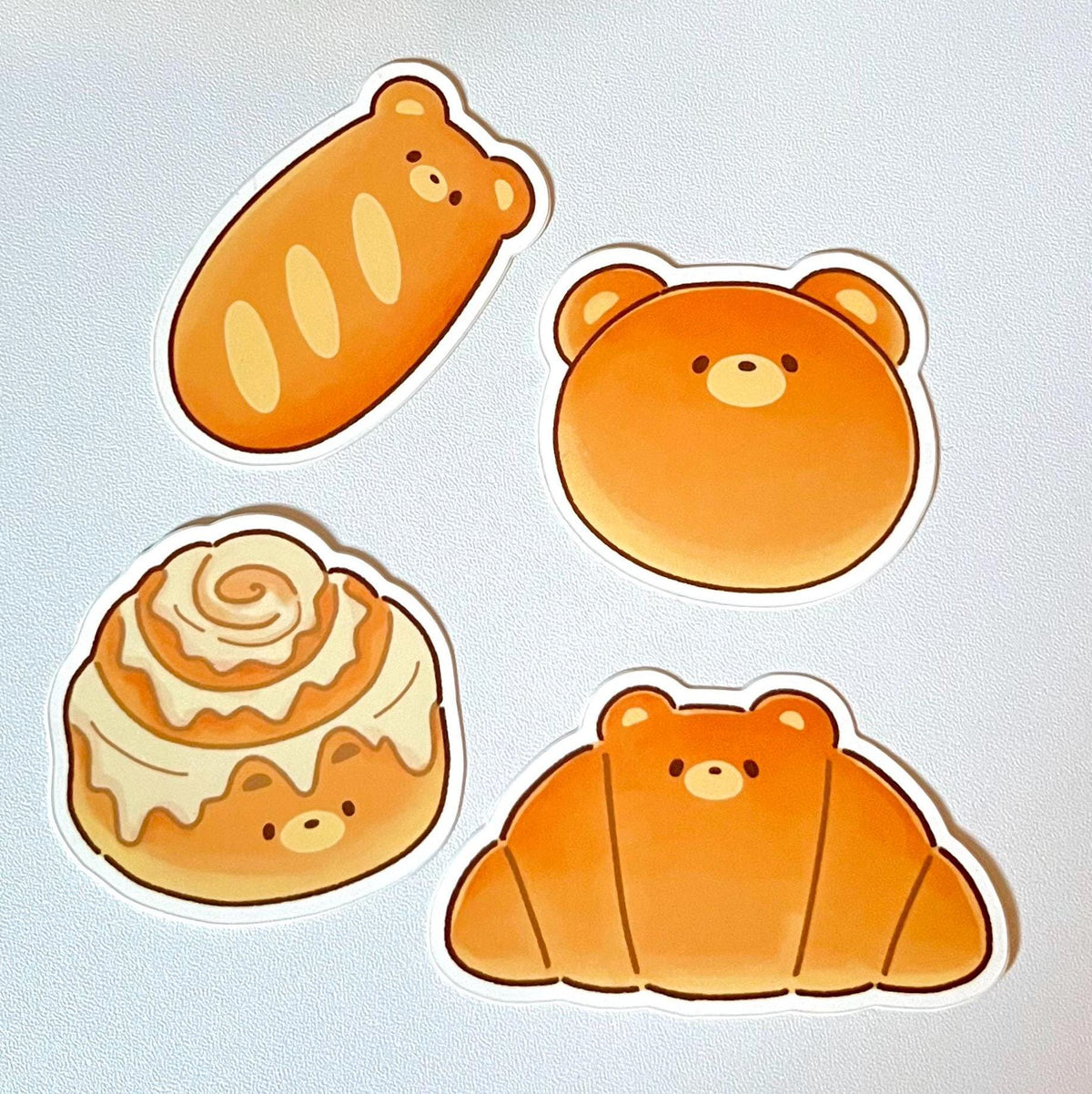 Bear Bread Matte Sticker