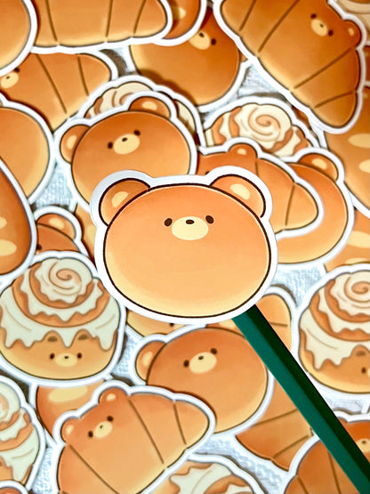 Bear Bread Matte Sticker