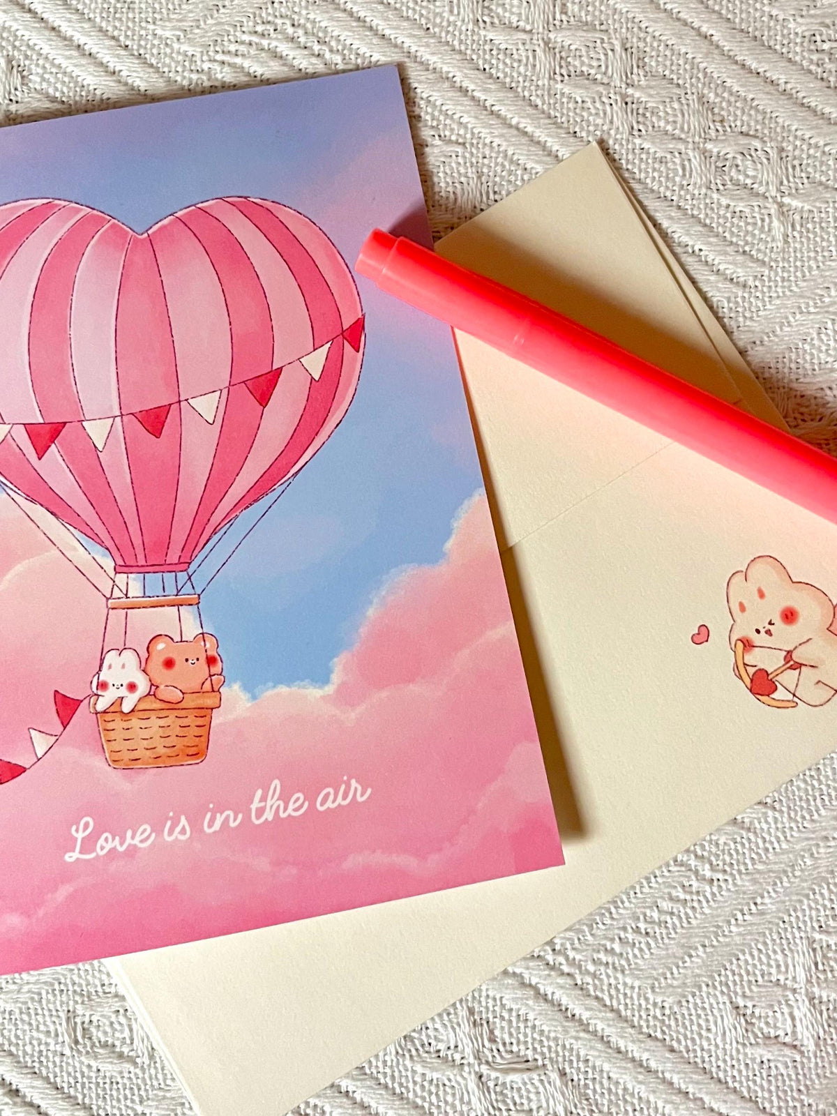 Love is in the Air Valentine's Day Card (4.25x5.5 in)