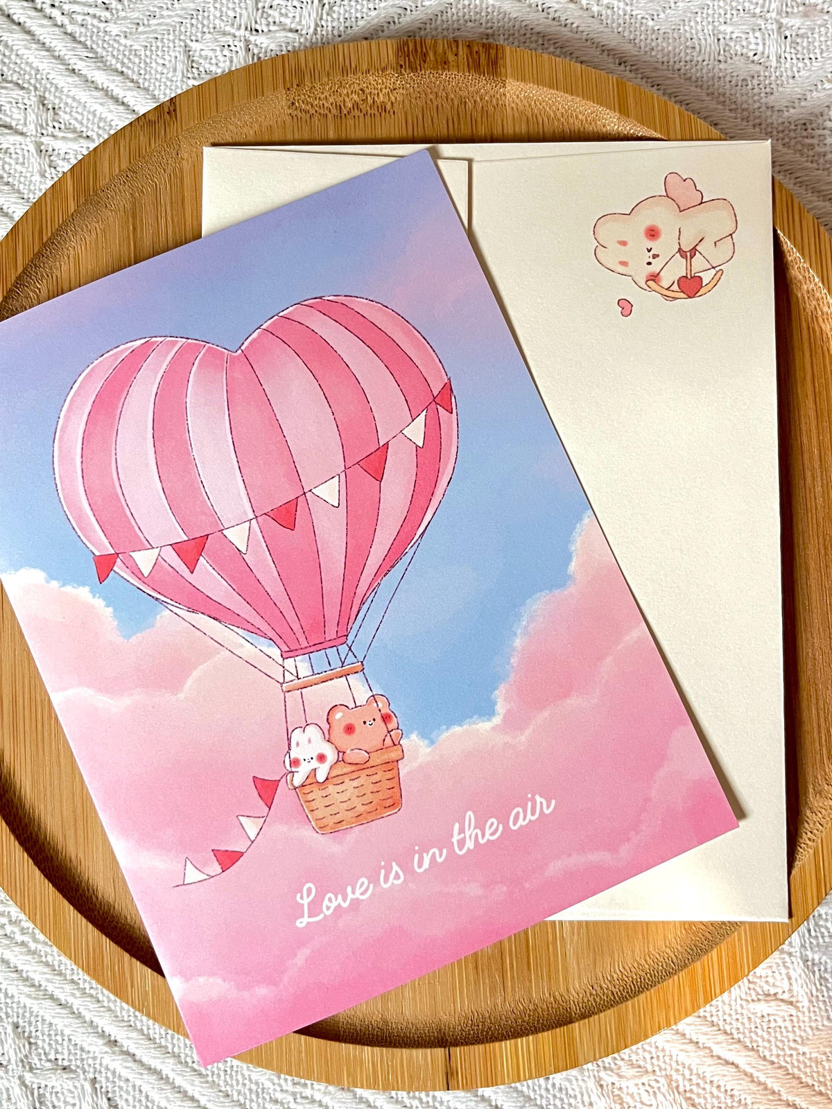 Love is in the Air Valentine's Day Card (4.25x5.5 in)