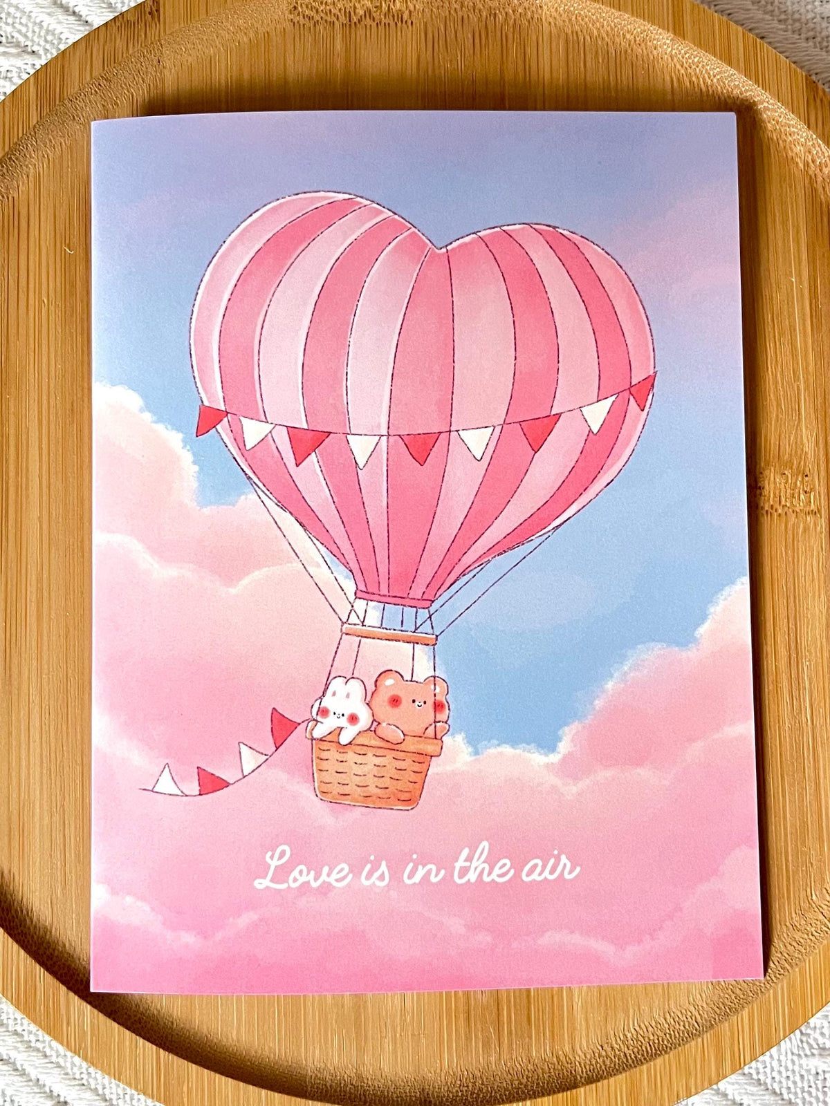 Love is in the Air Valentine's Day Card (4.25x5.5 in)