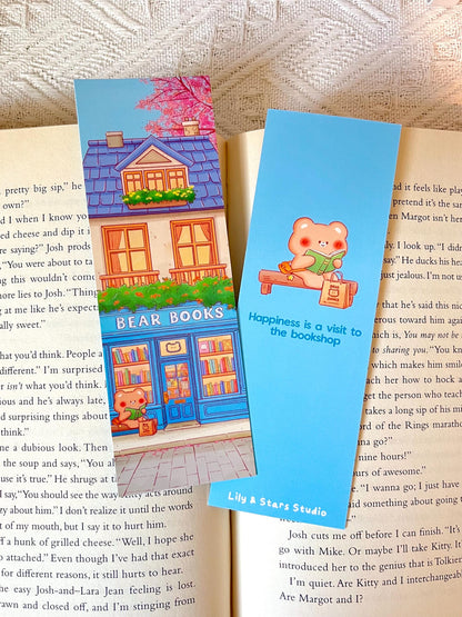 Bear Bookshop Bookmark (2x6 in)