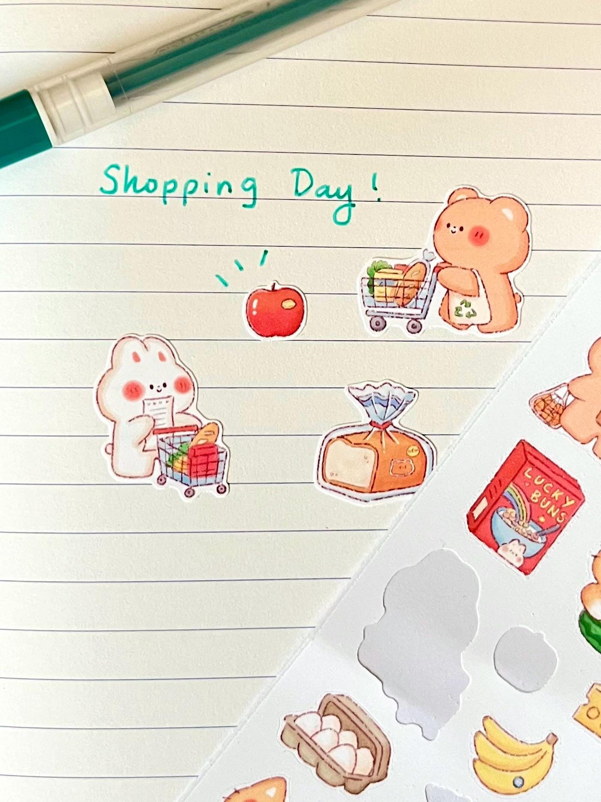 Supermarket Friends Sticker Sheet