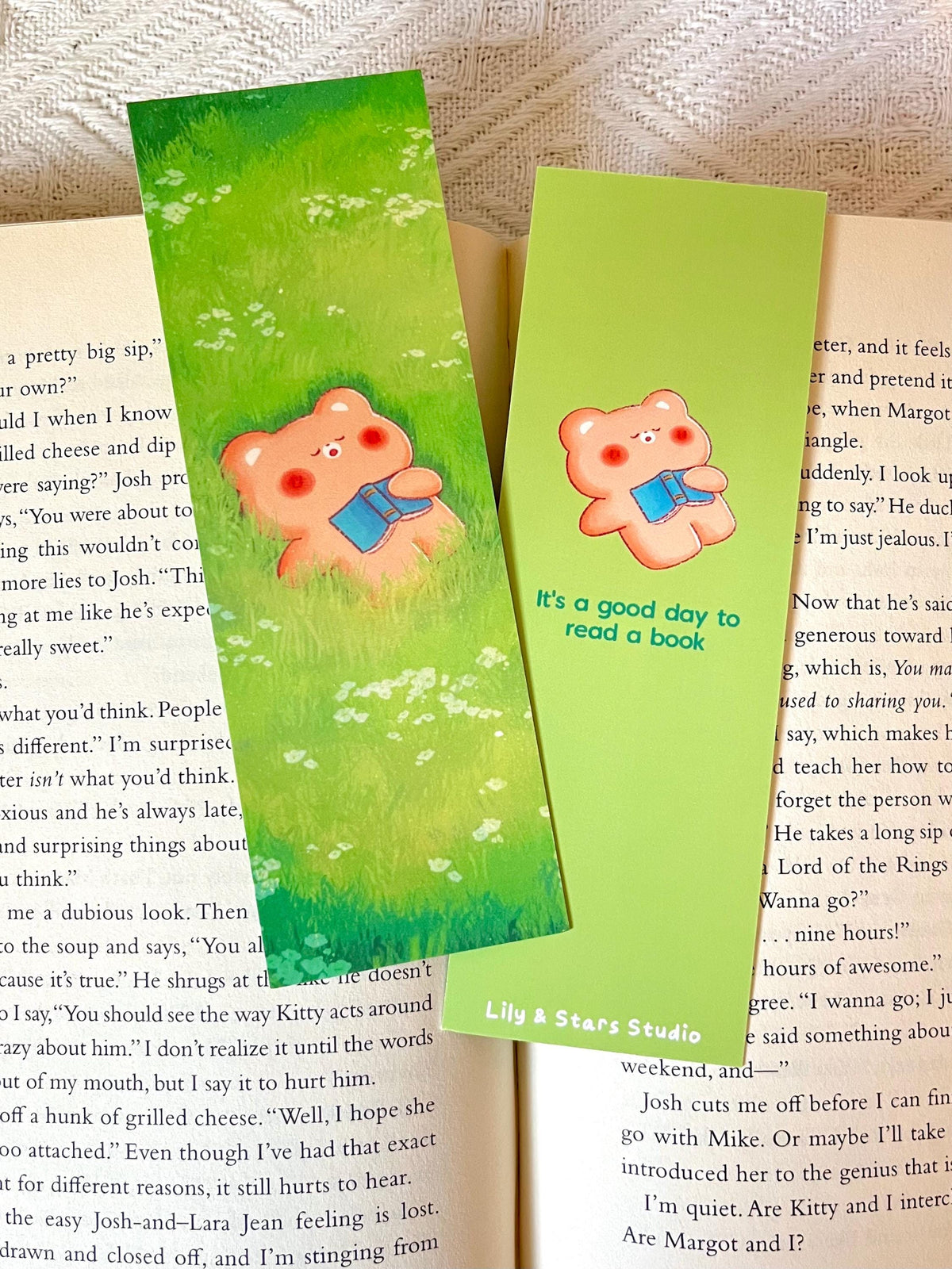 Napping Bear Bookmark (2x6 in)