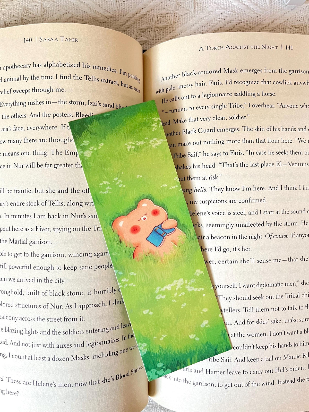 Napping Bear Bookmark (2x6 in)