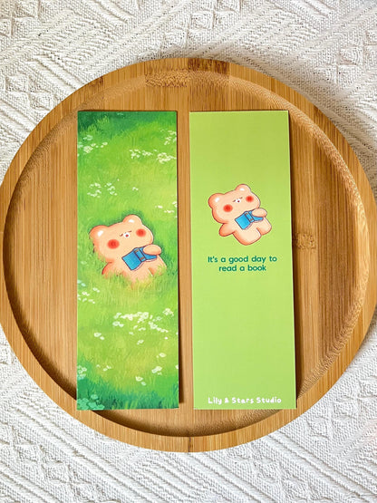 Napping Bear Bookmark (2x6 in)