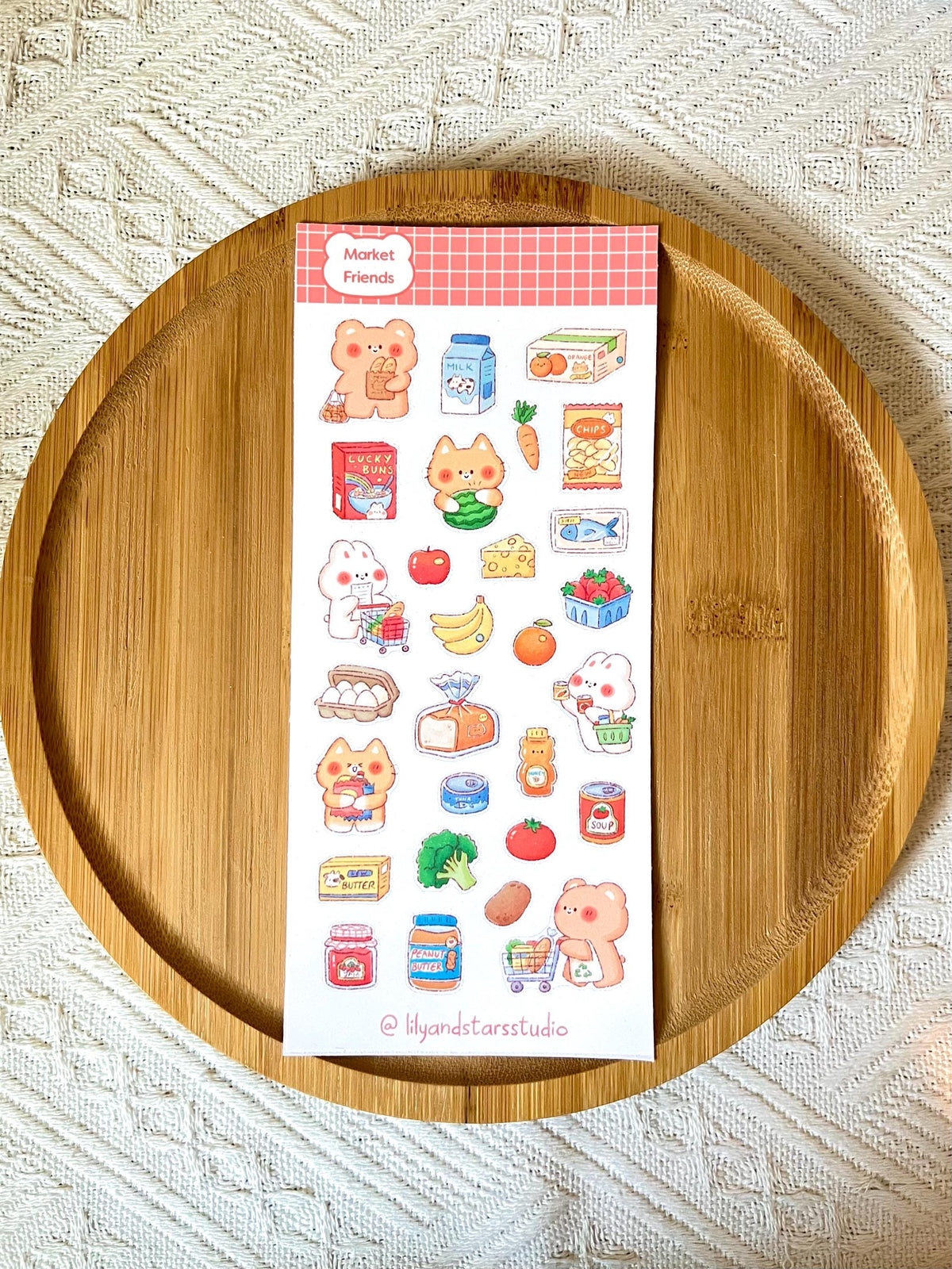 Supermarket Friends Sticker Sheet