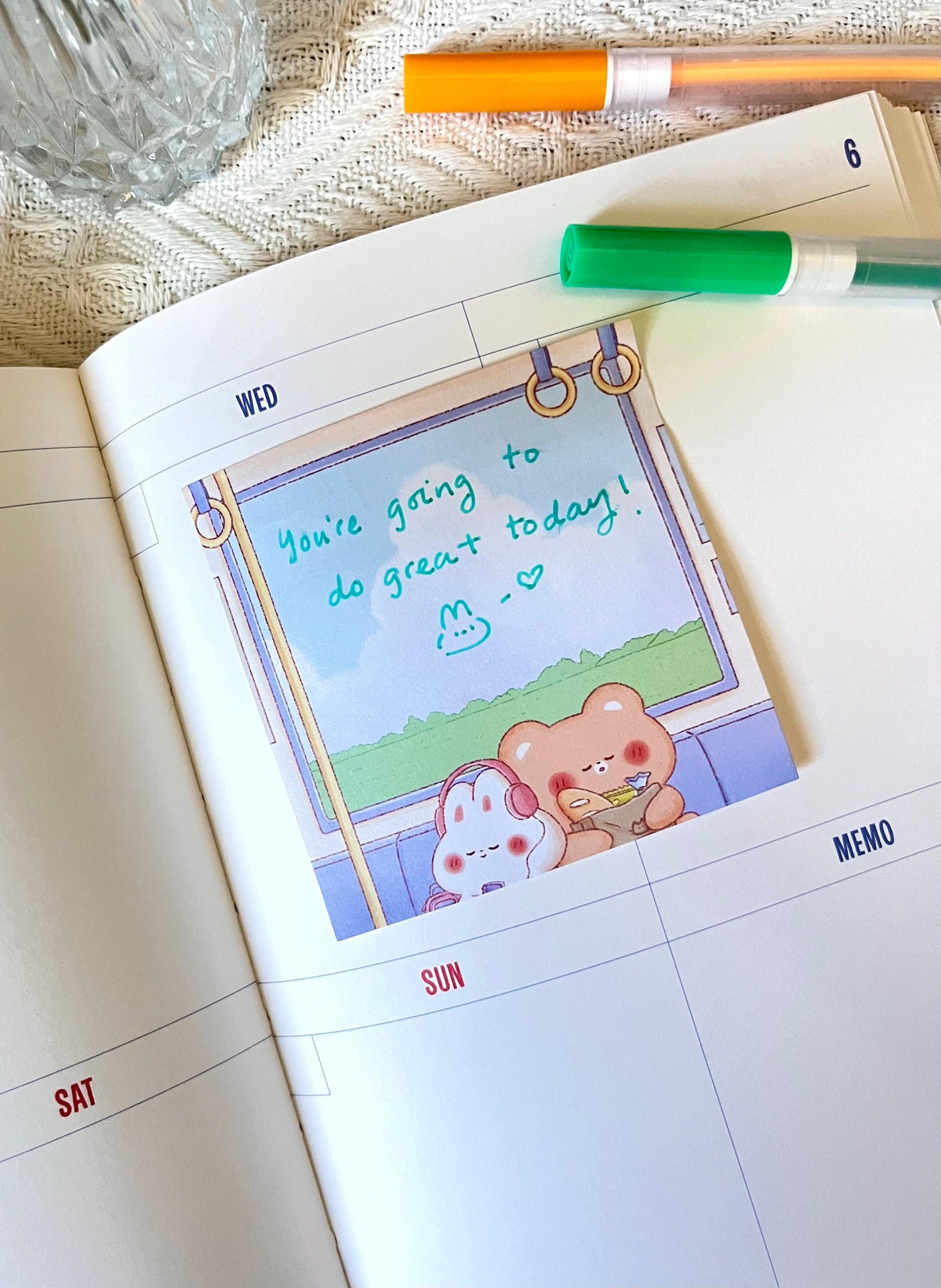 Train Ride Sticky Notes (3x3 in)