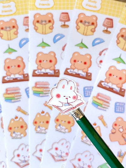 Study Friends Sticker Sheet