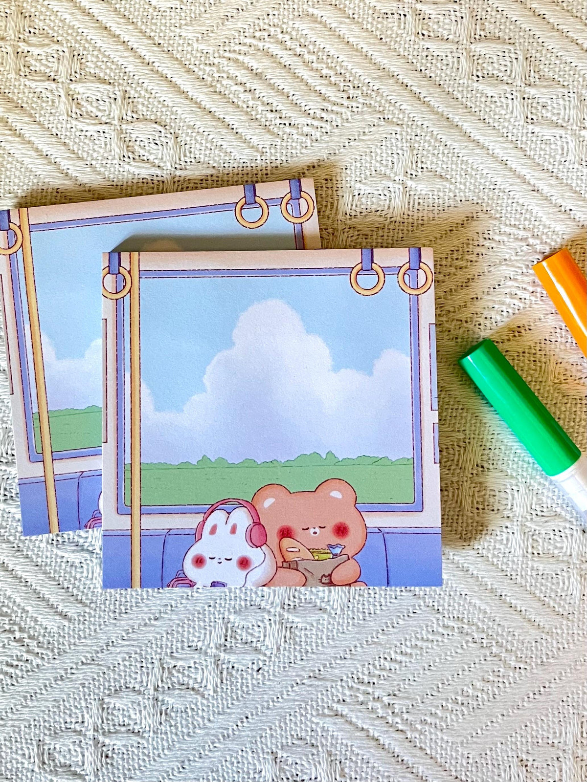 Train Ride Sticky Notes (3x3 in)
