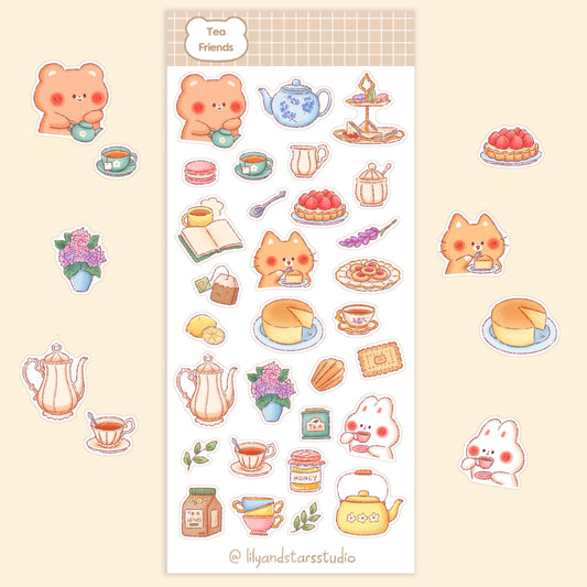 Tea Friends Sticker Sheet