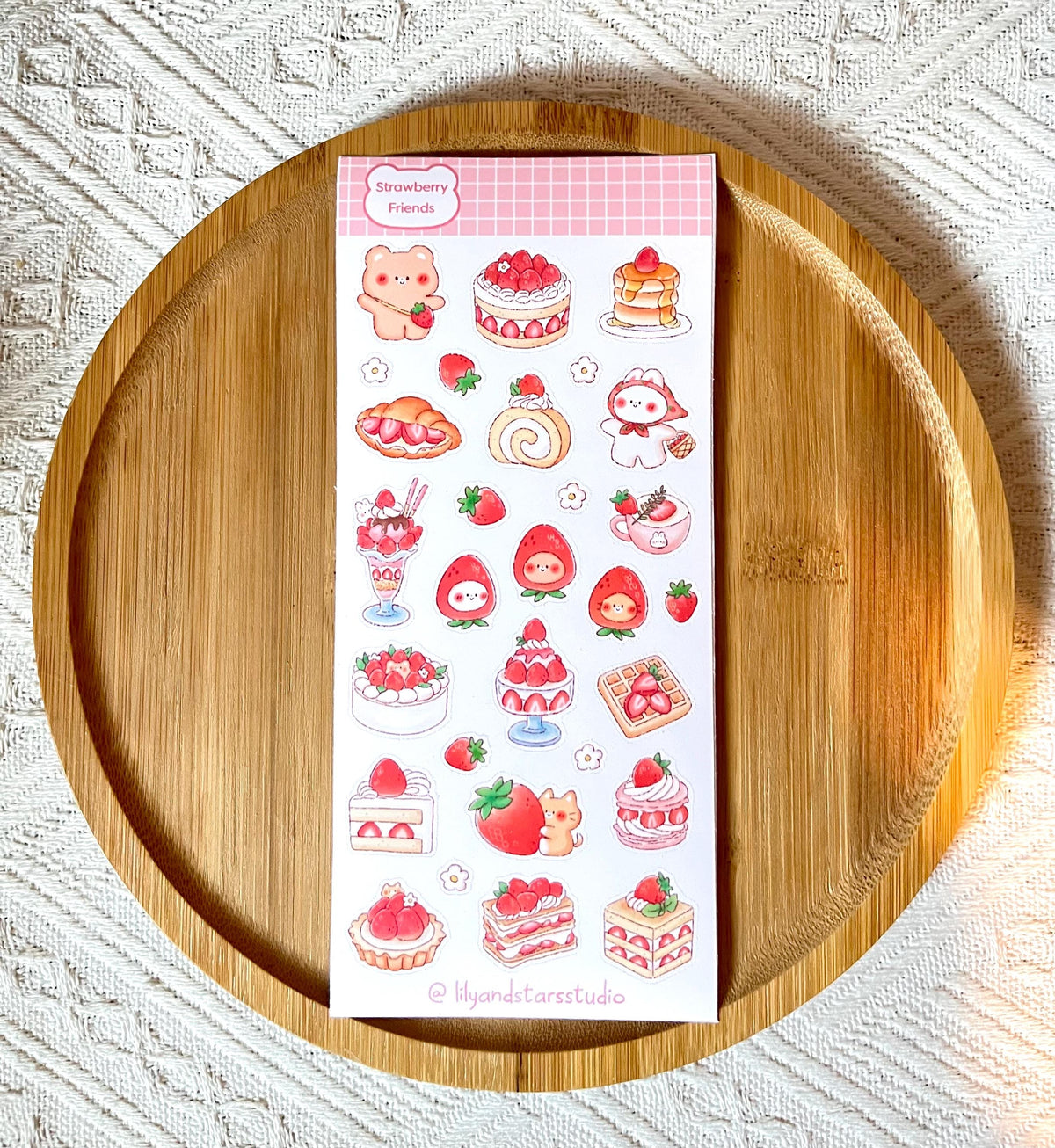 Strawberry Friends Sticker Sheet