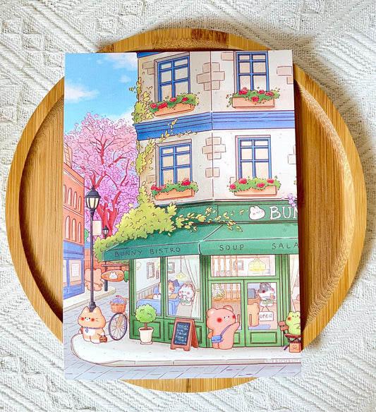 Blossom Street Small Art Print (5x7 in)
