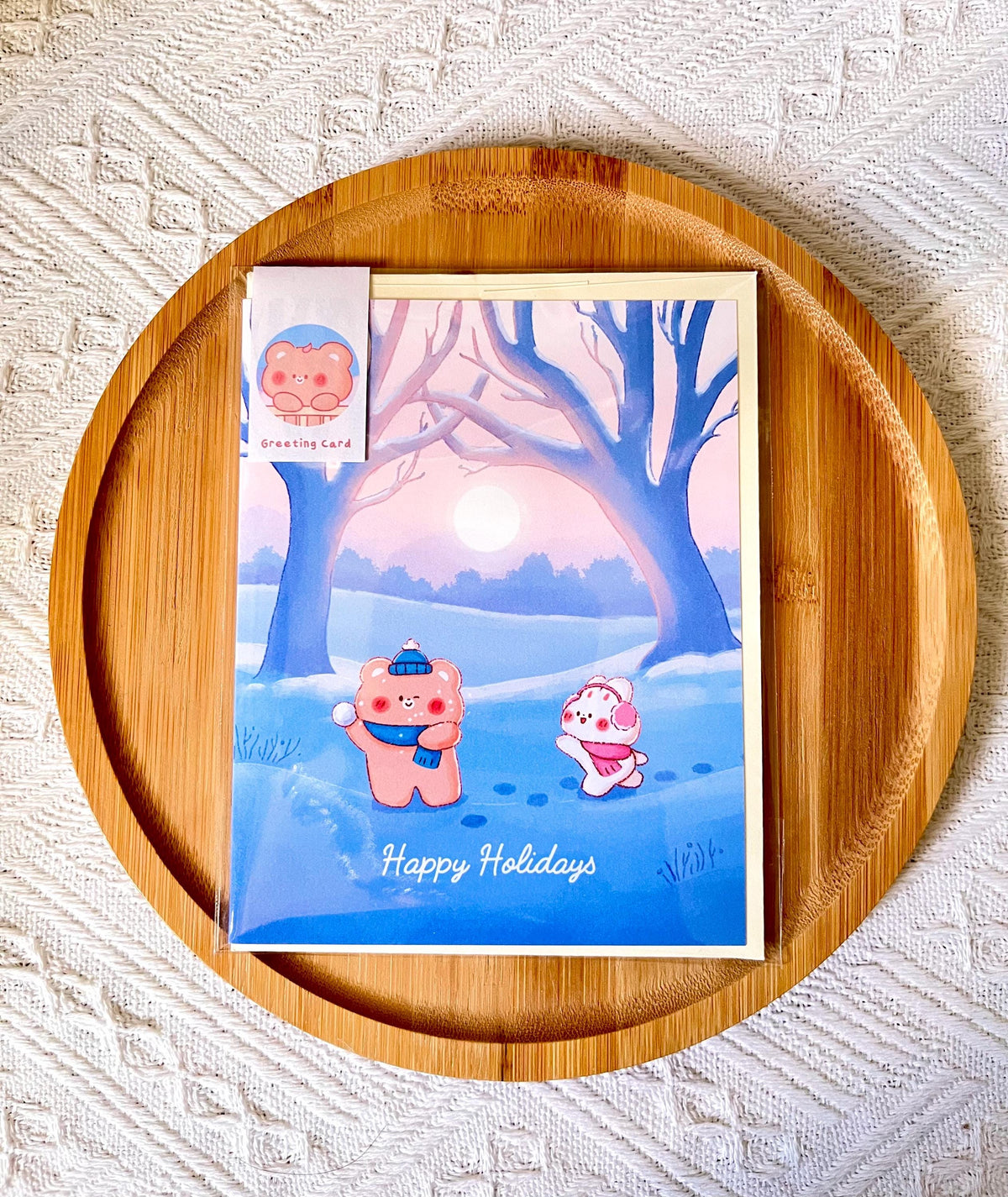 Winter Snowball Fight Holiday Card (4.25x5.5 in)