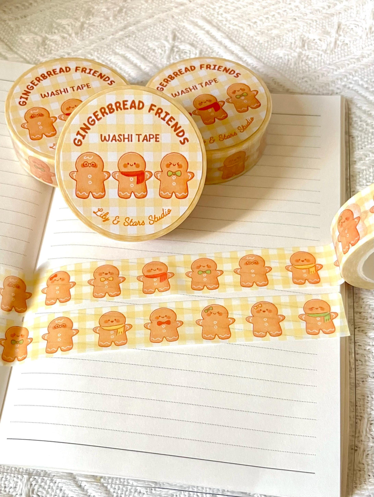 Gingerbread Cookies Christmas Washi Tape (15mm x 10m)