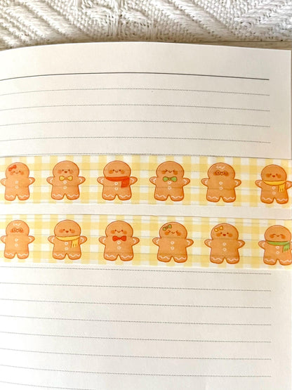Gingerbread Cookies Christmas Washi Tape (15mm x 10m)
